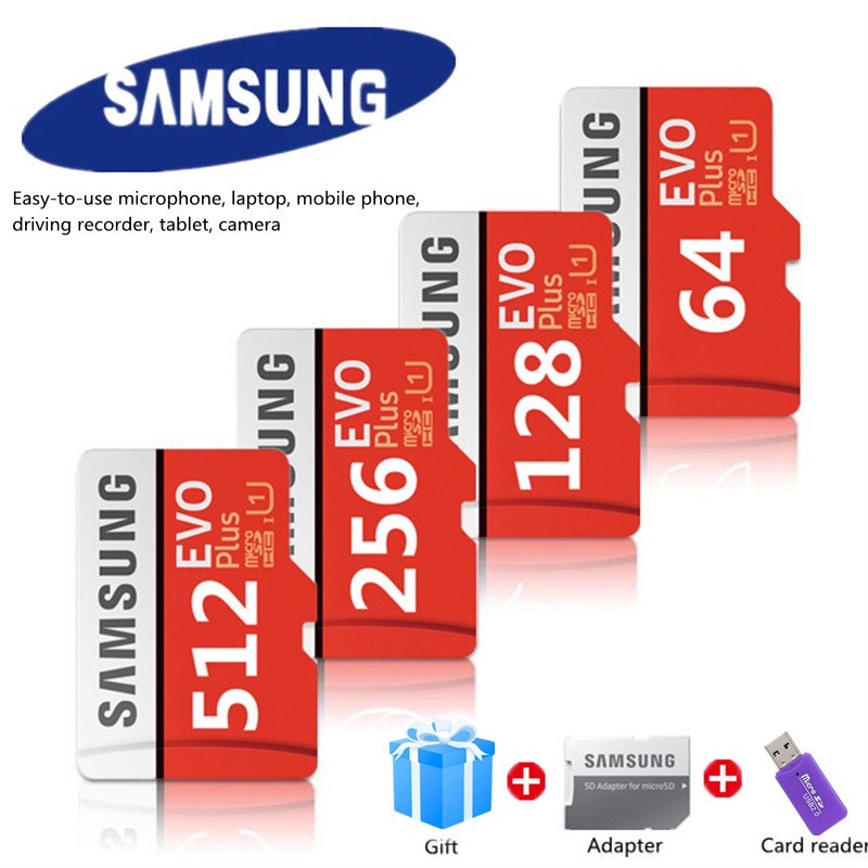 SAMSUNG ซัมซุง ความเร็วสูง 1TB 512GB 256GB 128GB 64GB การ์ดหน่วยความจํา TF เหมาะสําหรับโทรศัพท์มือถือ แท็บเล็ต กล้อง การ์ดหน่วยความจําสากล
