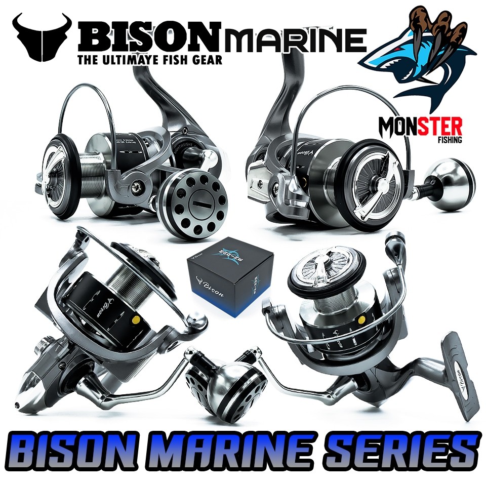 รอกตกปลา รอกสปินนิ่ง BISON MARINE SERIES (มีให้เลือกหลายเบอร์)