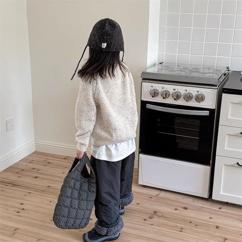 กางเกงกันหนาวสำหรับเด็ก ออกแบบใหม่ มาพร้อมซับในขนแกะหนามาก สวมใส่สบาย เหมาะกับอากาศหนาวทั้งชายและหญิง - รูปที่ 5