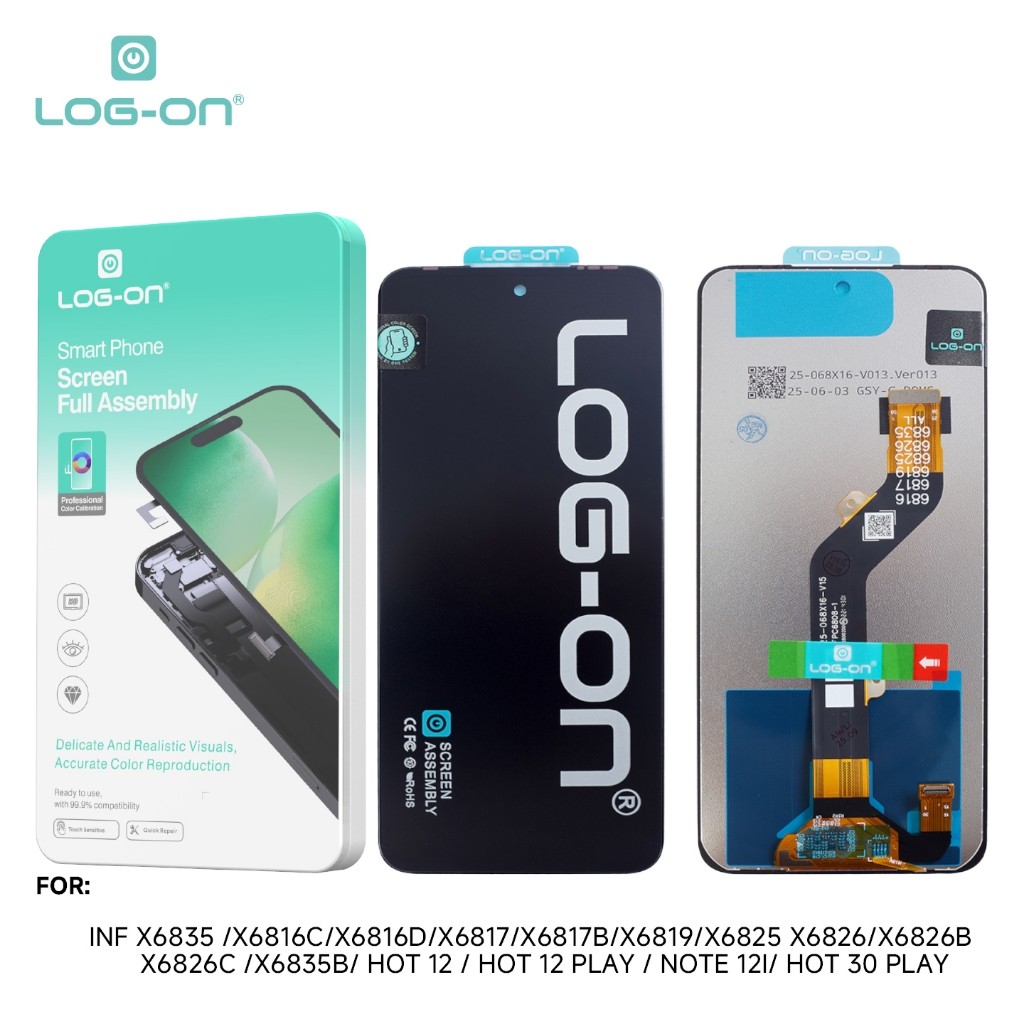 LCD LOG บนสําหรับ TECNO POVA 4 / POVA NEO 2 / POVA NEO 3 FULLSET TOUCHSCREEN รับประกัน 7 วัน