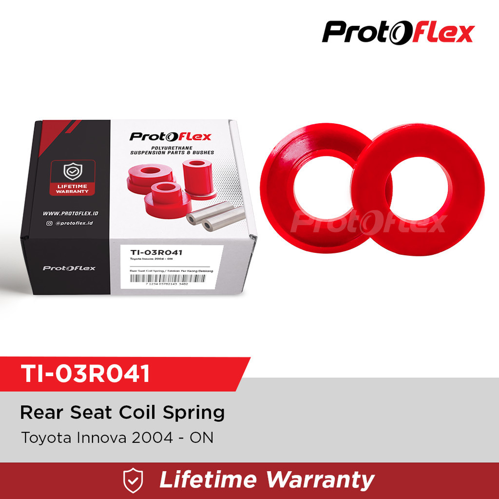 Protoflex ยางรองสปริงหลัง TOYOTA INNOVA GEN 1 AN40 GEN 2 AN140 (04-ON) บูชโพลียูรีเทน