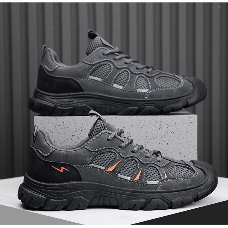 รองเท้าลำลองระบายอากาศสำหรับผู้ชาย รองเท้ากีฬากลางแจ้ง รองเท้าเดินป่าตาข่ายสวมใส่สบาย สวมใส่สบายและไม่ลื่น - รูปที่ 6