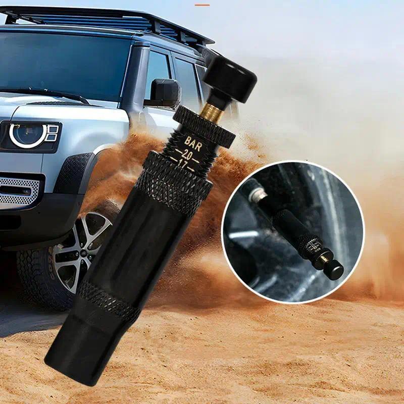 Off Road ยาง Deflators ปรับยาง Air Deflators 4 ชิ้น 4x4 Spin-on ยาง Inflator เครื่องมือ 10-30 PSI Au