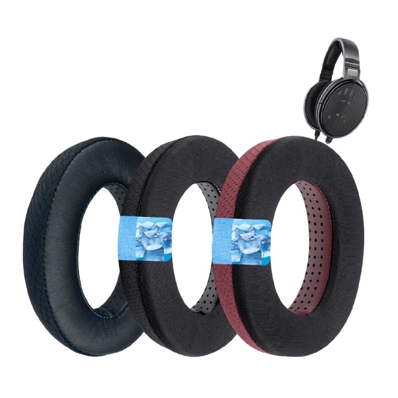 Moon Breathable ตาข่ายแผ่นรองหูฟังสําหรับ HD650 660S 660S2 600 6XX หูฟังโฟม Padding Earmuff เสริมเสี