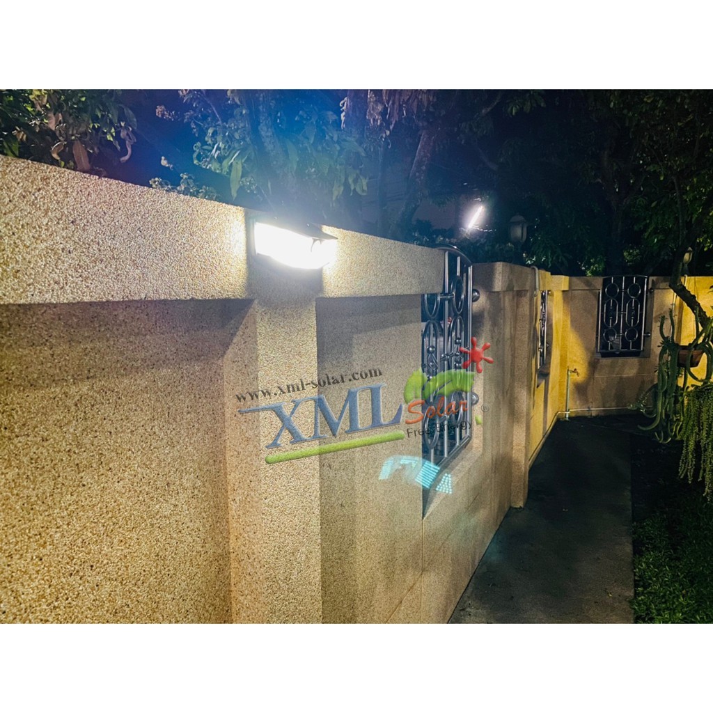 โคมไฟโซล่าเซลล์ติดผนัง รุ่น 308 LED + Motion (เเสง : ขาว) - รูปที่ 2