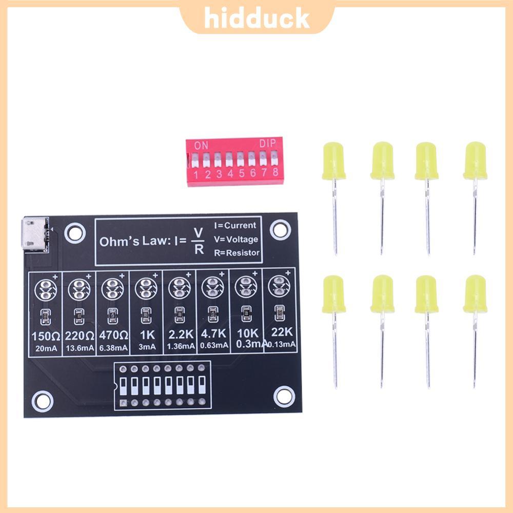 Ohm Law DIY ชุดฝึกบัดกรี DIY โครงการวงจรอิเล็กทรอนิกส์ตัวต้านทานกระดานการเรียนรู้การสอนอิเล็กทรอนิกส