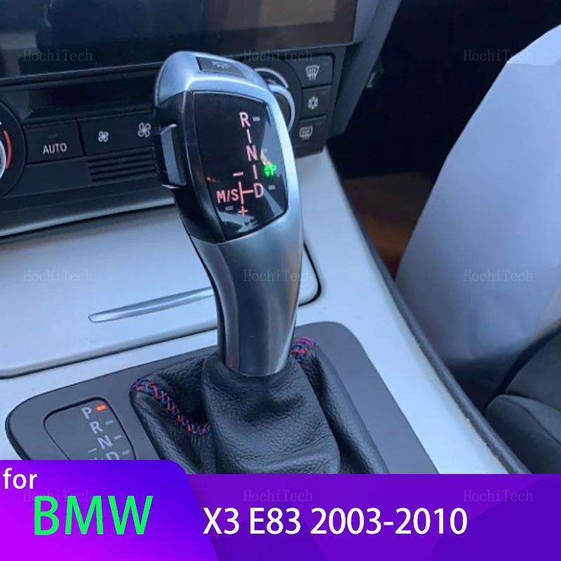 3 สีไล่โทนสีไฟ LED เกียร์ Shift Knob เกียร์อัตโนมัติ Rod สําหรับ BMW x3 E83 xDrive xDrive20d xDrive3