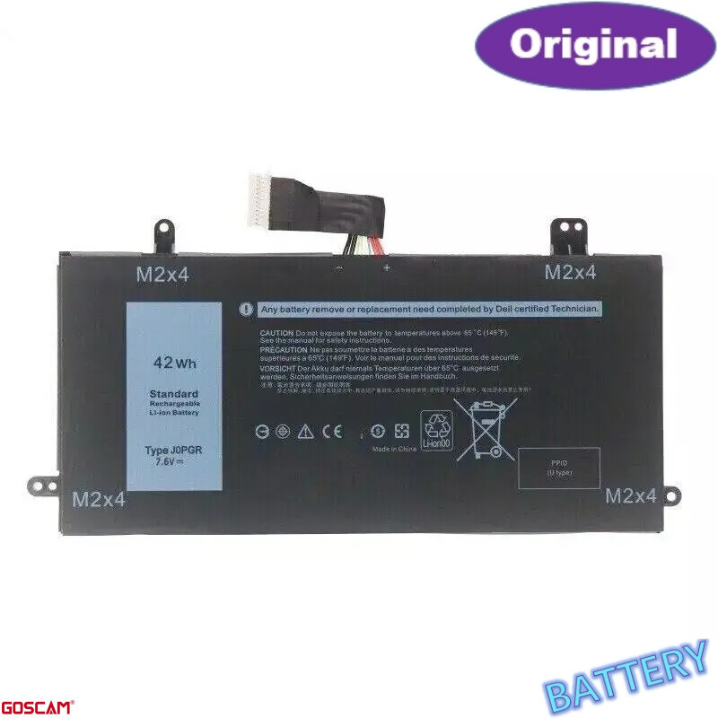 แบตเตอรี่แล็ปท็อป J0PGR สำหรับ Dell Latitude 12 5285 5290 2-in-1 T17G 0J0PGR JOPGR 1WND8 X16TW 0X16T