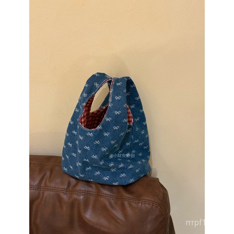 เย็บปักถักร้อยน่ารักกระเป๋าขนาดเล็ก Commuter Contrast สีสไตล์ใหม่จัดเก็บ Outing กระเป๋าแบบพกพาแบบพกพ