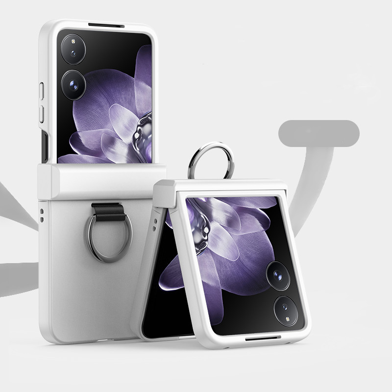 สําหรับ Xiaomi Mix Flip, Mix Flip 2, เคสโทรศัพท์หน้าจอพับวงแหวนไวต่อผิวใหม่, ฝาครอบป้องกันป้องกันการตก PC คุณภาพสูง ราคา ถูกที่สุด ดีลบีเคเค แกลเลอรีภาพที่ 2