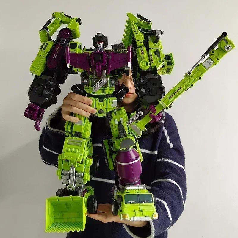 6IN1 NBK 21 ซม.Devastator ของเล่น Transformation KO หุ่นยนต์รถผสม Action Figure Excavator เครื่องปั่นรุ่นเด็กคริสต์มาสปั