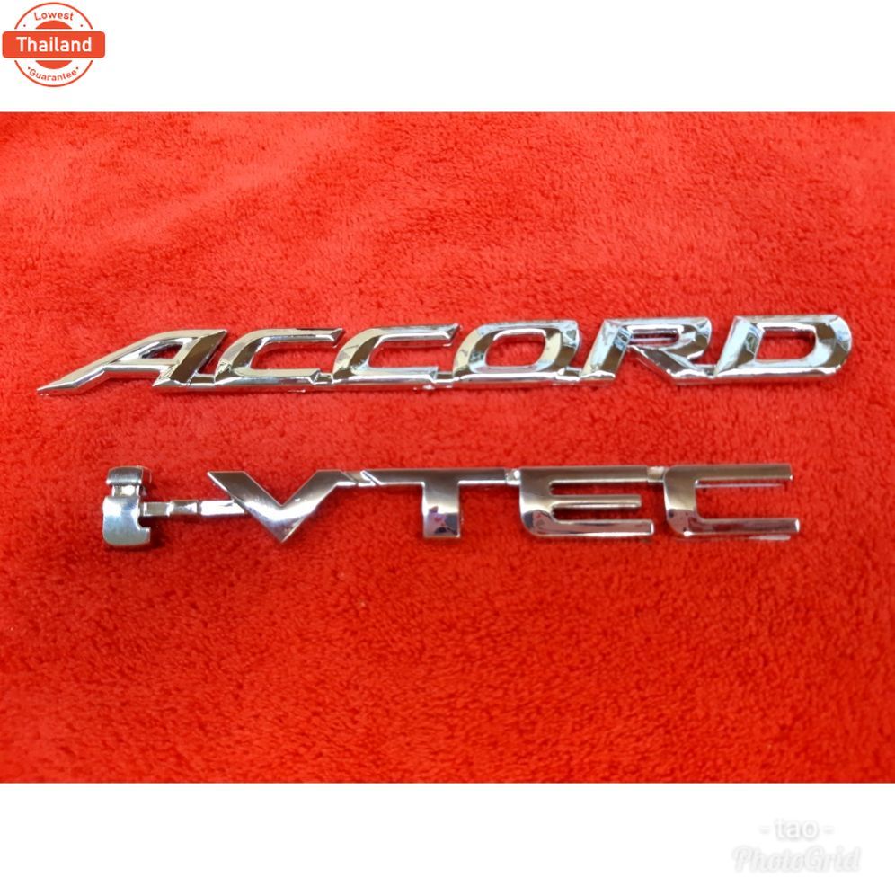 โลโก้ accord  + ivtec ยกชุด 2 ชิ้น