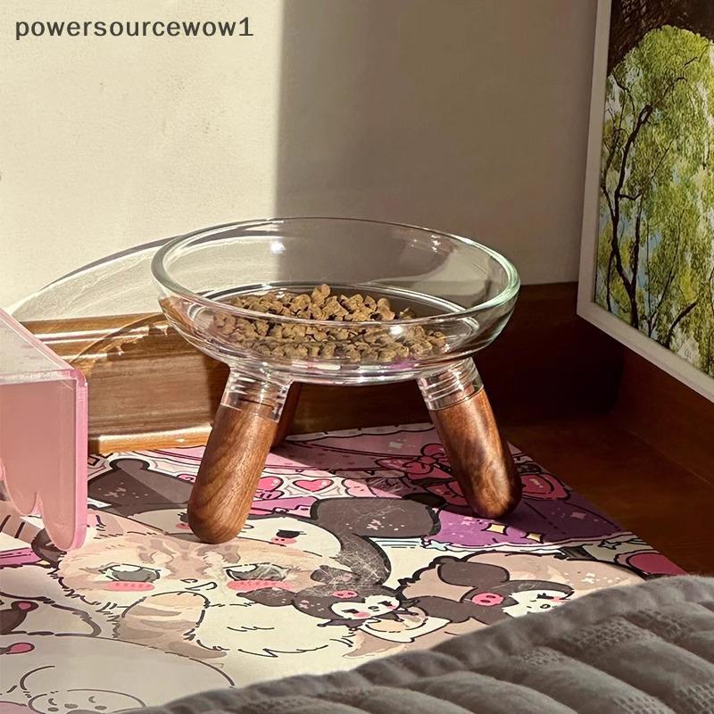 WOW ชามแมวพร้อมการออกแบบโปร่งใส, ชามอาหารแมวยกระดับจานน้ําจานขนมพร้อมขาตั้งสําหรับป้องกันคอ TH