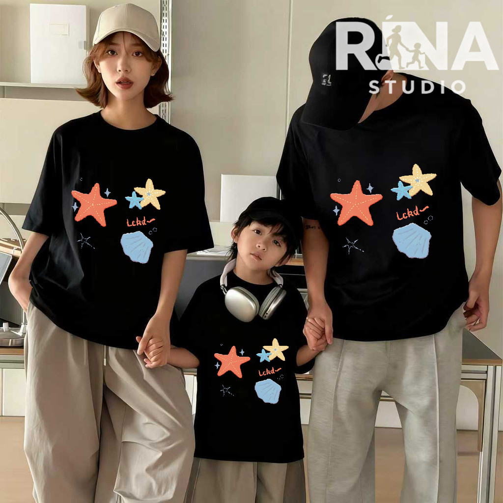 🔥COD🔥RINA STUDIO🔥 2025 ชุดครอบครัว ชุดแม่ลูก 100% ผ้าฝ้าย ปลอดภัยและสบาย พิมพ์ลายการ์ตูนที่เป็นที่นิยมในขณะนี้#50