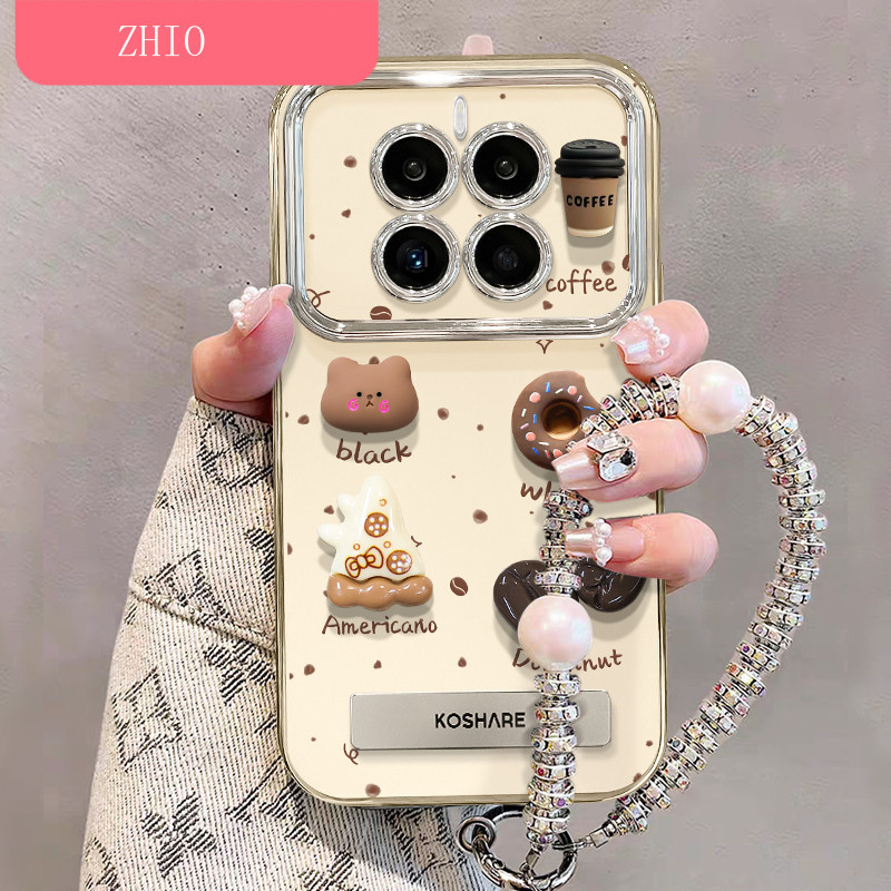 เคสโทรศัพท์ Huawei Prua80 ที่เข้ากันได้ 60/40 ใหม่สำหรับผู้หญิง Pura70 Pro เคลือบเงิน Nova12 สร้อยข้