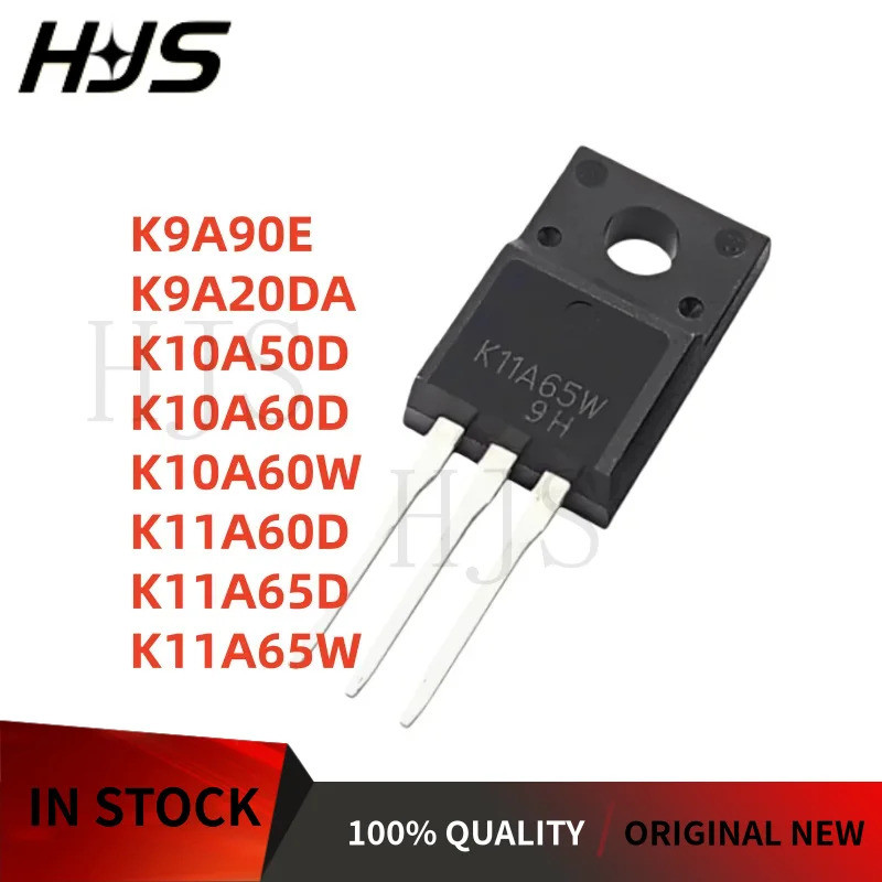 5PCS K10A60D K11A60D K11A65D K11A65W K10A50D K9A20DA K9A90E K10A60W TO-220F Field Effect ทรานซิสเตอร