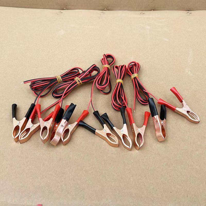 12v24v Wire Pure Copper Weld Line Crocodile Clip with Wire Parallel Wire with Clip Battery Cables Ba