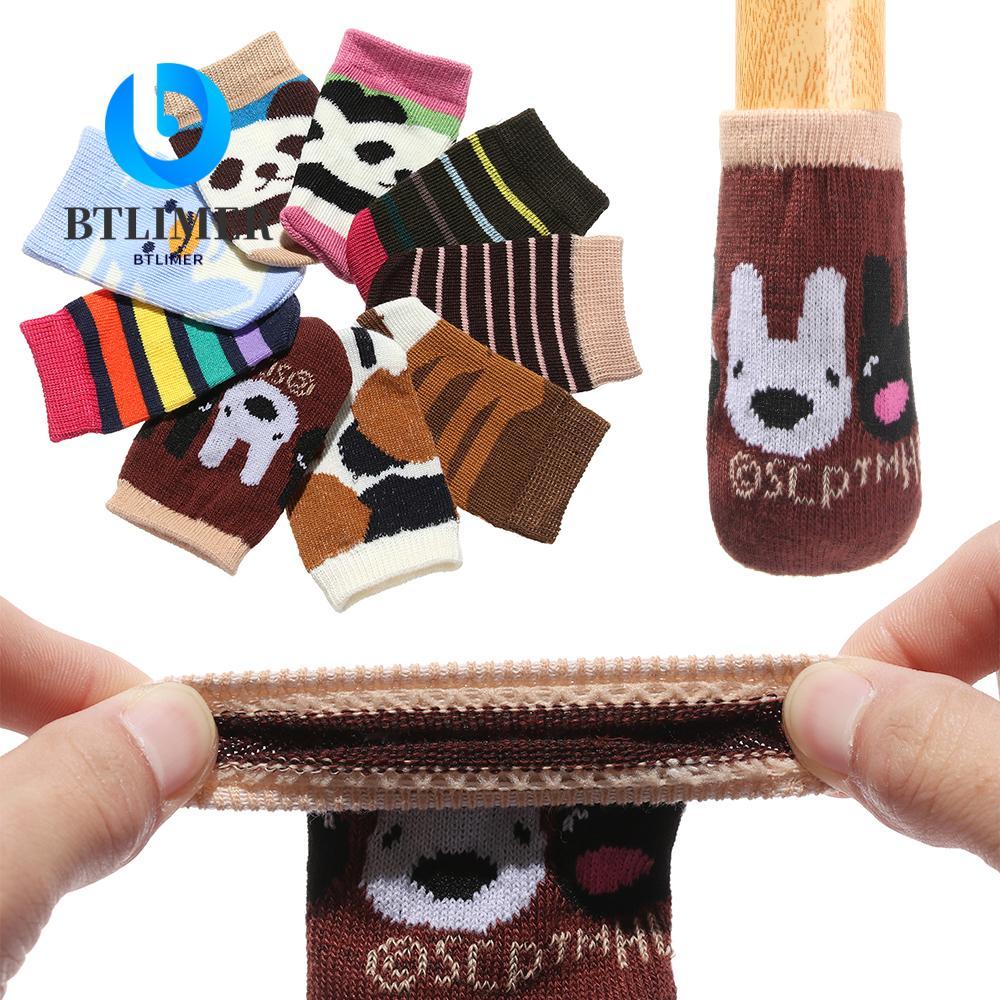 BTLIMER ผ้าคลุมขาเก้าอี้ 4 ชิ้นการ์ตูนคุณภาพสูง 14 รูปแบบตัวป้องกันพื้น(ราคาเริ่มต้นที่จํากัดเวลา12.27-12.31 )