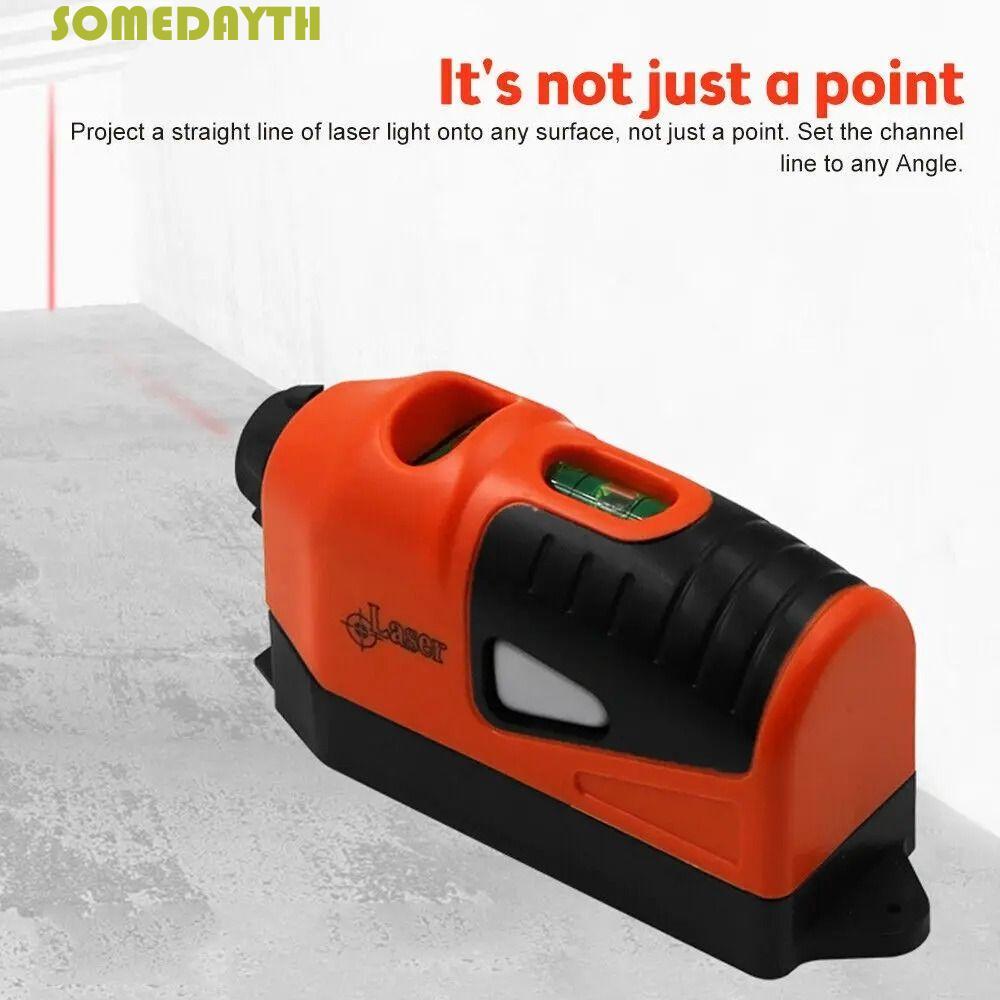 SOMEDAY Spirit Level Tool, Laser Guided Straight Mini Laser Level, Vertical แนวนอน Laser Line Multi-