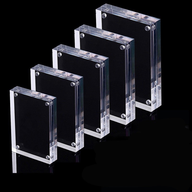 จัดส่งภายใน 8✨ กรอบรูปอะครีลิค แม่เหล็ก | ปลอดสารพิษ 10+10mm หนา ใส สำหรับวางกรอบรูป - รูปที่ 3