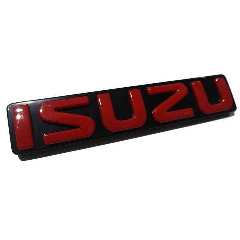 โปรโมท ** โลโก้หน้ากระจัง สีแดง ISUZU ตราหน้ากระจัง DMAX LOGOสีแดง ปี2003-2011 ราคา ถูกที่สุด ดีลบีเคเค แกลเลอรีภาพที่ 2