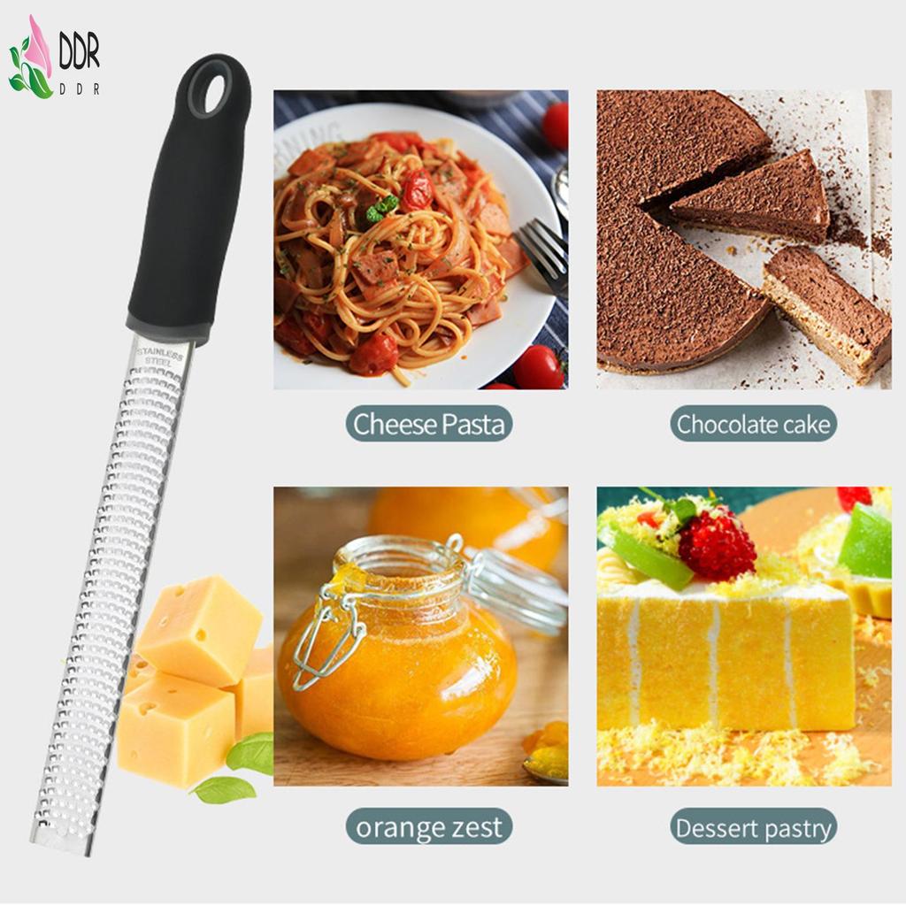 เครื่องขูดมะนาว Zester & Cheese Lemon Zester ที่แข็งแกร่งด้วยฟันมุมที่สมบูรณ์แบบเหมาะสําหรับกระเทียม