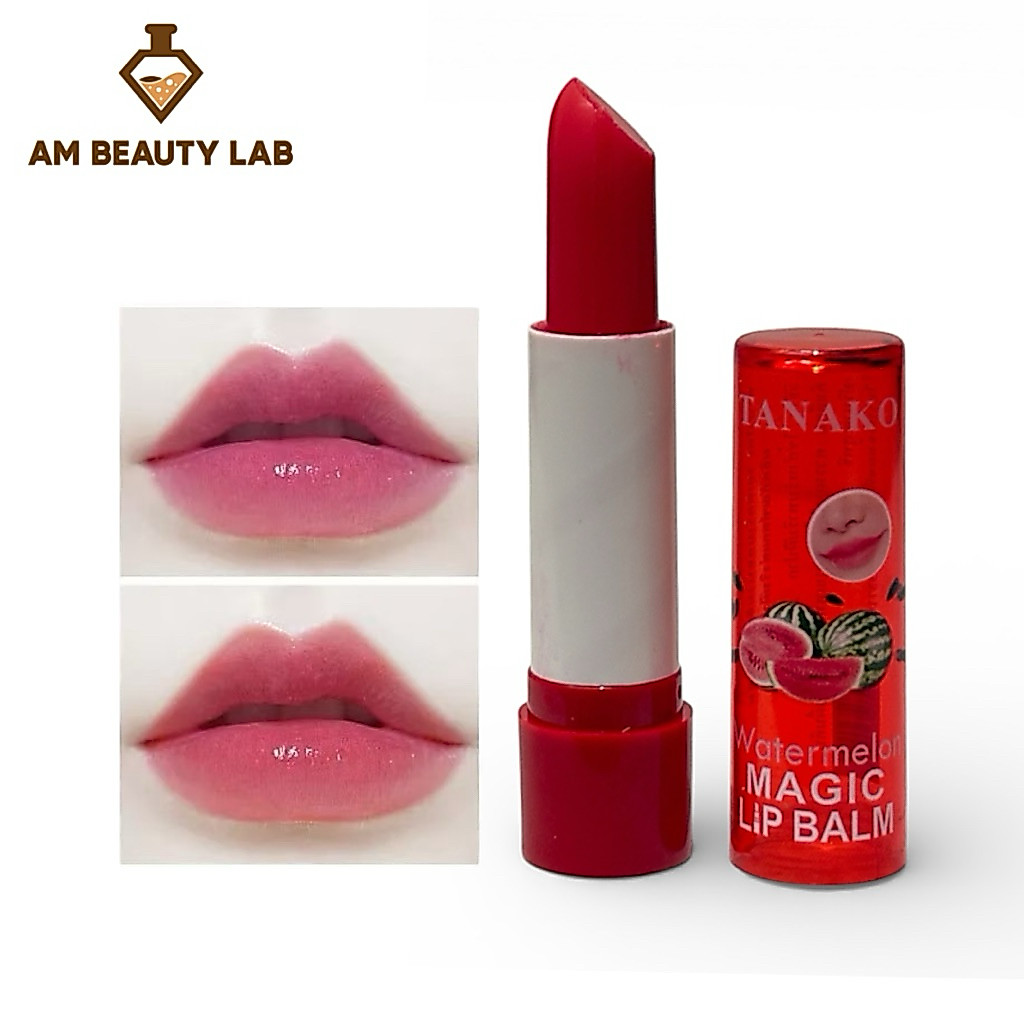 ลิปมันเเตงโม TANAKO Magic lip balm ลิปมันเปลี่ยนสี บำรุงริมฝีปาก ให้ชุ่มชื้น ดูอวบอิ่ม ขนาด 3.5 กรัม (HT044)