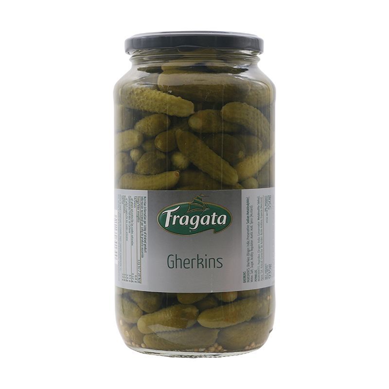 ฟรากาต้าแตงดองเกอรกิ้น 935กรัม Fragata Pickles 935g. [หมายเลขบาร์โค้ด 8410134301300 ]