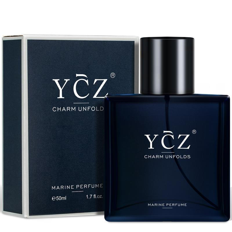 YCZ Midnight Marine Man Cologne, น้ําหอมผู้ชายติดทนนาน,โคโลญจ์ Eau de ผู้ชาย,ของขวัญ,1.7 ออนซ์(50ผม 