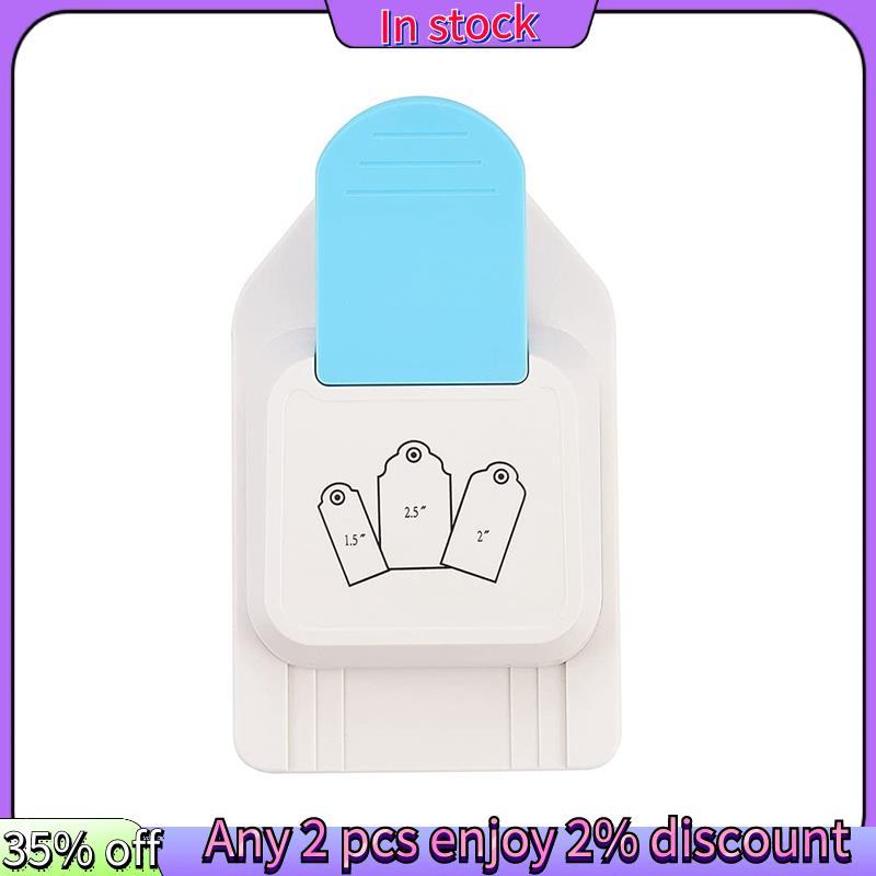ในสต็อก-Tag Punch Gift Tag Puncher Tag Punch Shape Lever Action Craft สําหรับงานฝีมือกระดาษ