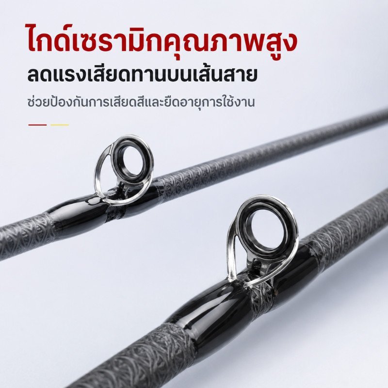 Ul Carbon Fishing Rod Ultralight แบบพกพาน้ําจืดน้ําเค็ม รูปที่ 5