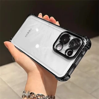 เคสโทรศัพท์ สำหรับรุ่น Oppo Reno16 Reno16F Reno16Pro 5G 2026 เคส หรูหรา ขอบสี เงา กันกล้อง กันกระแทกมุม 021