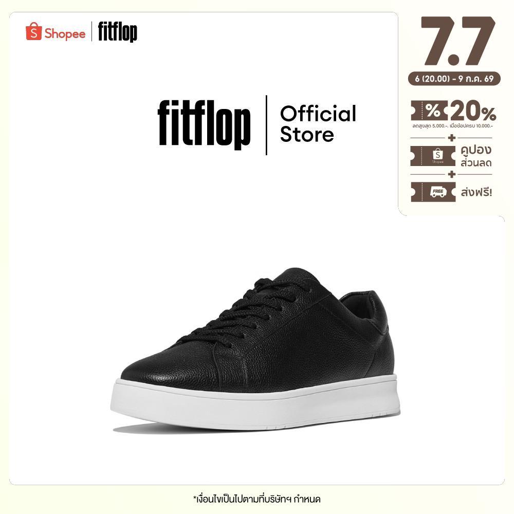 FITFLOP RALLY II TUMBLED-LEATHER รองเท้าผ้าใบผู้ชาย รุ่น E7Q-001 สี BLACK