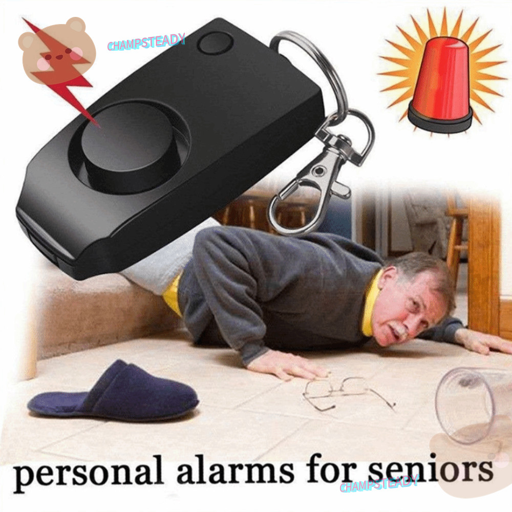 CHAMPSTEADY Alarm, 130dB Anti-Robbery Personal Alarm Keychain, Scream Loud Anti Wolf Portable Emergency Alarm Keychain Emergency