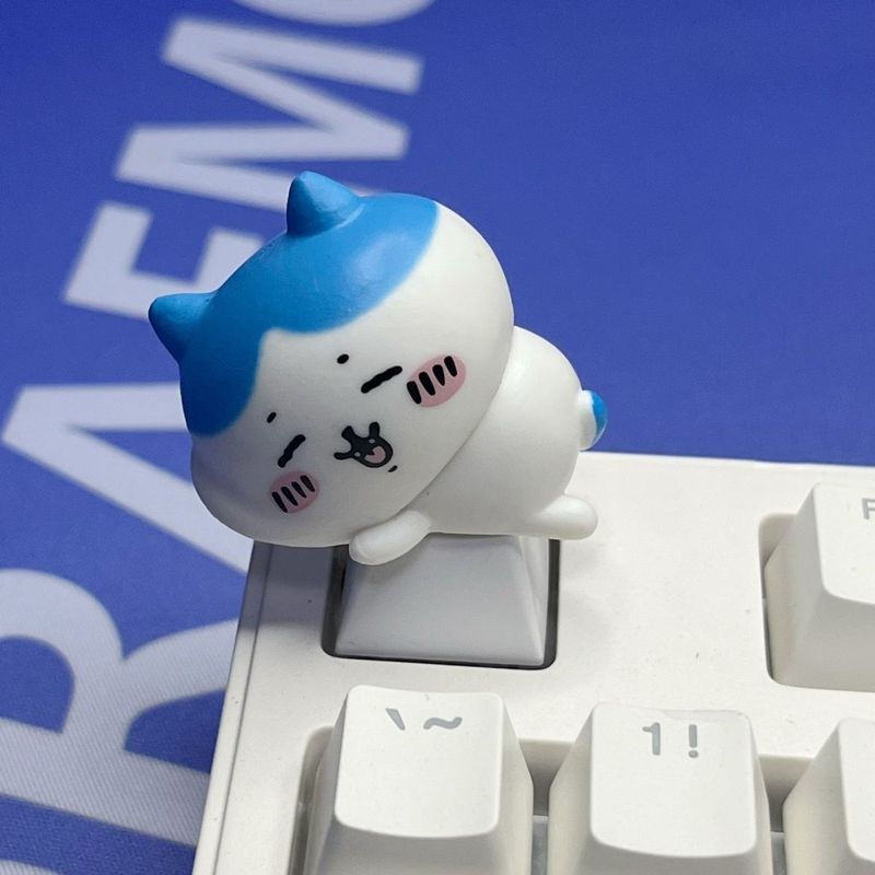 Chiikawa Usagi keycaps blue switch universal mechanical keyboard keycap cute little Hachi keycap