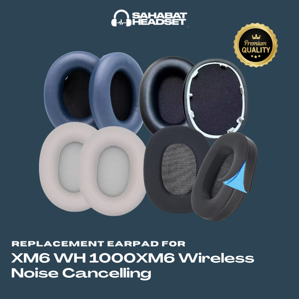 แผ่นรองหูฟัง Earpad Earcup XM6 WH-1000XM6 WH1000XM6 WH 1000XM6 แผ่นโฟมตัดเสียงรบกวนไร้สาย