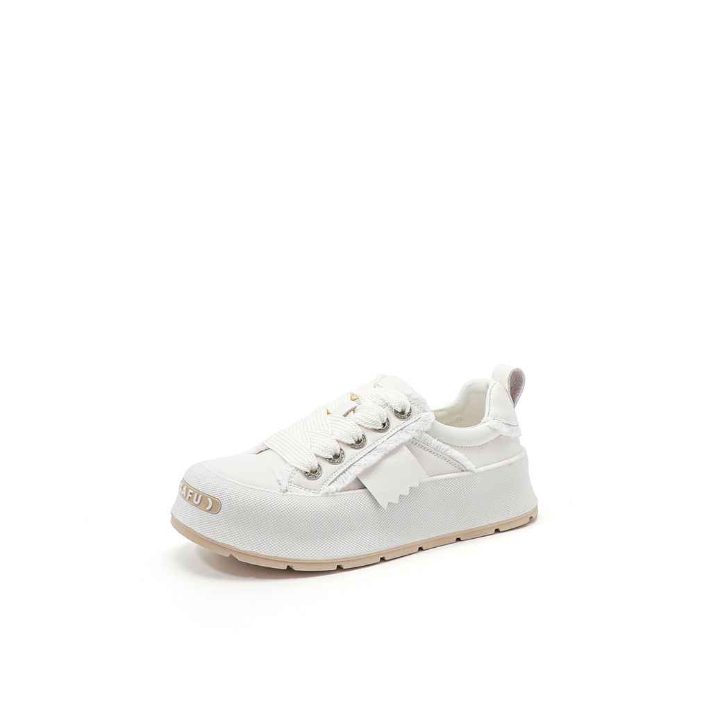 35.639 ขนาดถอนตู้ Cowhide Lace-Up Casual กีฬารองเท้ารองเท้าผ้าใบรองเท้าผู้หญิง 31043