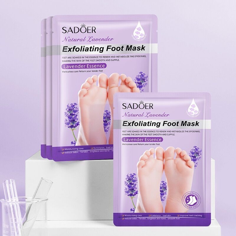 1 คู่ Exfoliating Feet Mask Exfoliating Foot Peel Mask ถุงเท้า Pedicure Peeling Dead Skin Remover Fe
