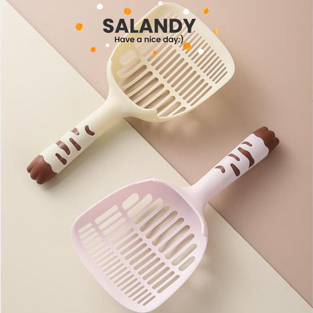 SALANDY Cat Litter Shovel, Clean Feces Filter Cat Litter Dogs Sand Scoop, ลูกแมวห้องน้ําทําความสะอาด