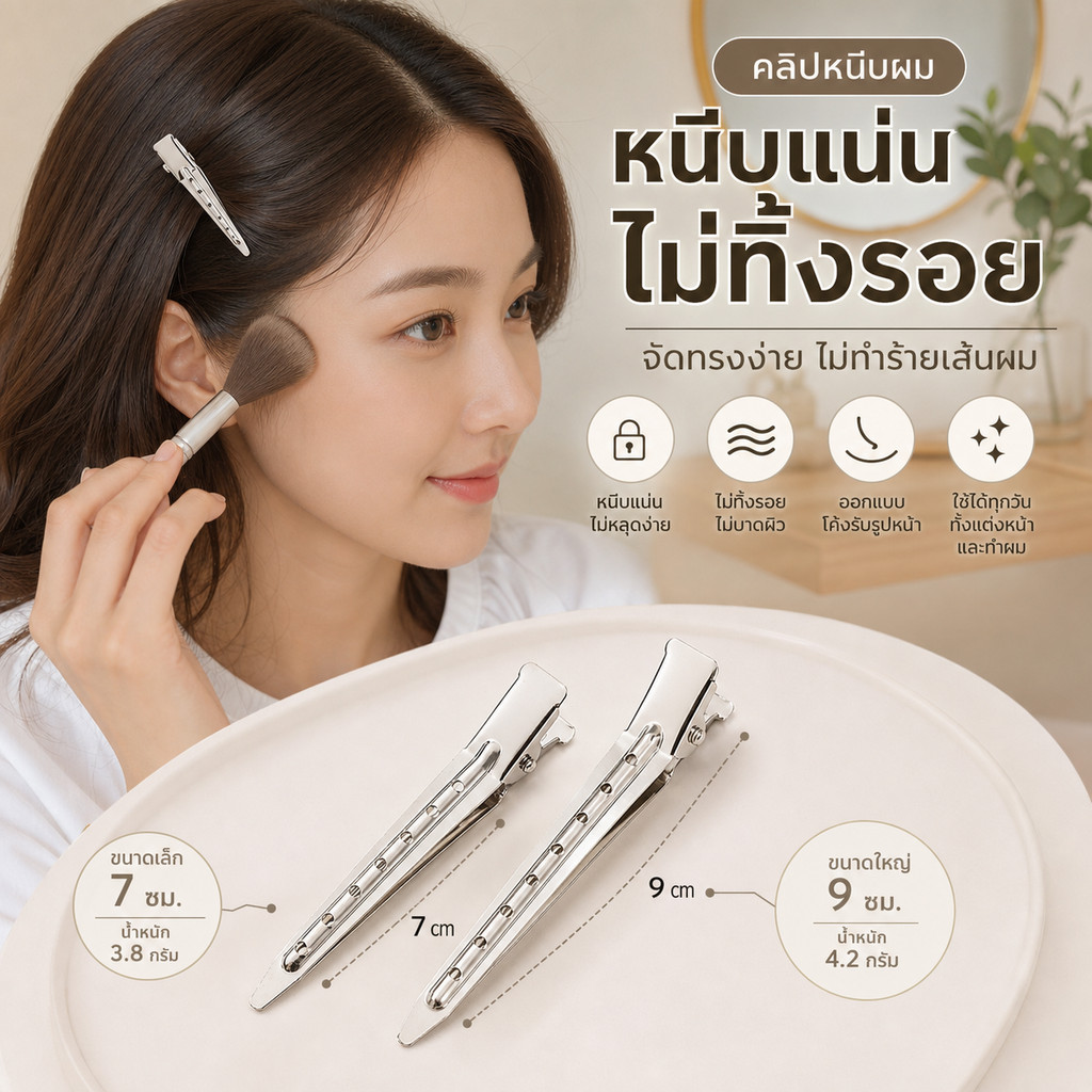UV✨💖 ชุดหนีบผมเป็ดสุดน่ารัก 💖เพิ่มวอลลุ่มรากผมแบบธรรมชาติ 