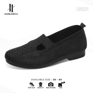 HMBRG Sakura Restock Sepatu Slip On Wanita Sepatu Rajut Wanita Sport Premium Quality LV0321