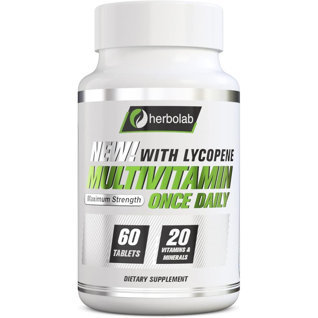 Herbolab Multivitamin Once A Day, ความเข้มสูงสุด Vitamin A, C, D, E, K, B1, B2, B6, B12, Niacin, แคล