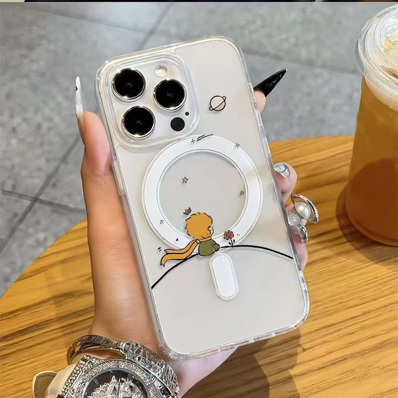 เคสไอโฟน เงาด้านหลังเจ้าชายน้อยกุหลาบ iPhone17ProMax17Air16pro15plus14/13/12/11 ชื่อร้าน-CDYYCK119