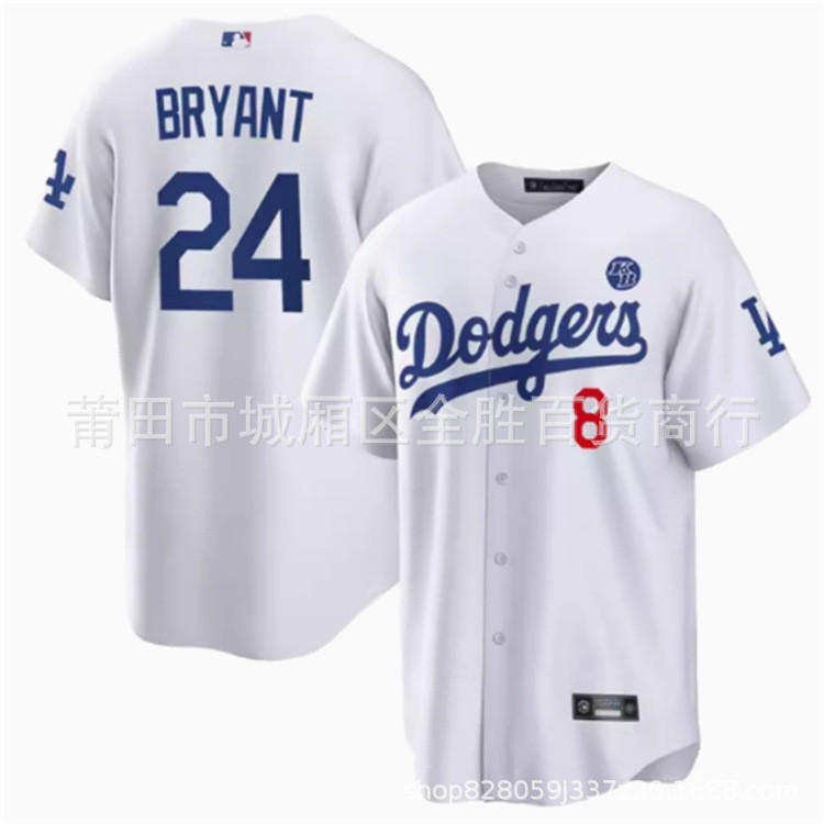 จัดส่งในวันเดียวกัน!!Baseball League Dodgers Los Angeles Dodgers Kobe Commemorative Edition เสื้อสเว
