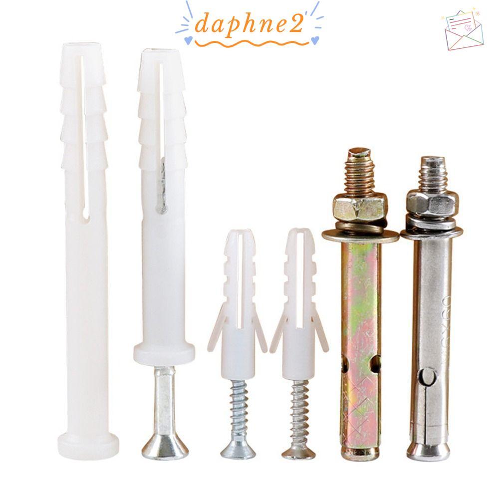 DAPHNES 10 ชุด/แพ็คสกรูขยายสําหรับไนลอนพลาสติกยิปซั่มบอร์ดปลั๊กผนังสแตนเลสบ้านปลอกพาย Drywall Anchor