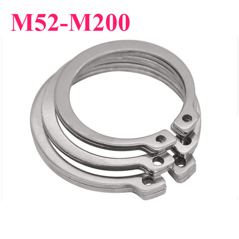 แหวนล็อค นอก ตัว C รัดเพลา /สแตนเลส 304  / External Retaining Snap Ring /SUS304/ M52-M200【SY8】