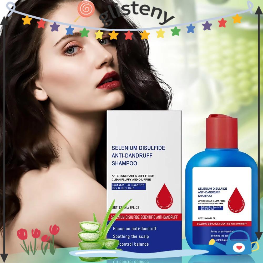 GLISTENY Selenium Sulfide Shampoo, Oil Control 120ml Nipori Shampoo, 2025 Anti-Dandruff Refreshing C