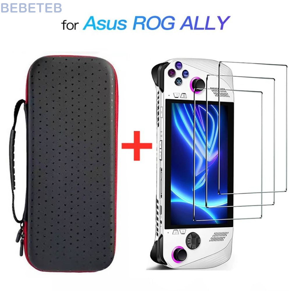 BEBETEB Carrying , กระเป๋าจัดเก็บแบบแข็ง, ตัวป้องกันหน้าจอกันกระแทก กล่องคอนโซลเกมมือถือแบบพกพา Asus