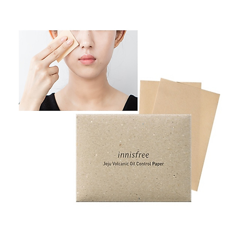 [innisfree] กระดาษควบคุมความมันภูเขาไฟเชจู 50 แผ่น