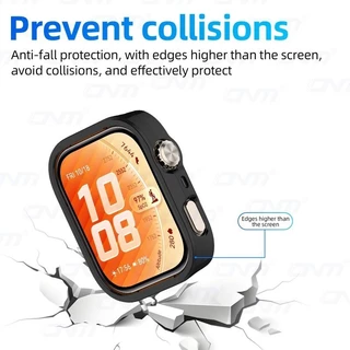 สายซิลิโคน + เคสสําหรับ Huawei Watch Fit 5 Pro Sport Band Hard PC Hollow ฝาครอบป้องกันสําหรับ Huawei Fit 5 Protector กันชน